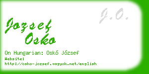 jozsef osko business card